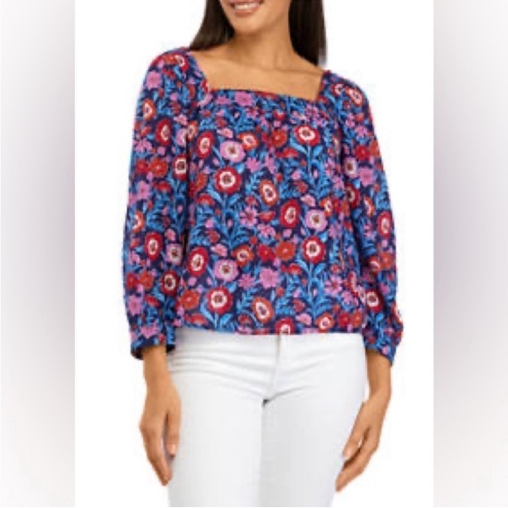 Vineyard Vines Tisbury square neck top size M - Picture 6 of 7